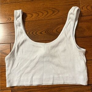 Light blue Ribbed Tank Top